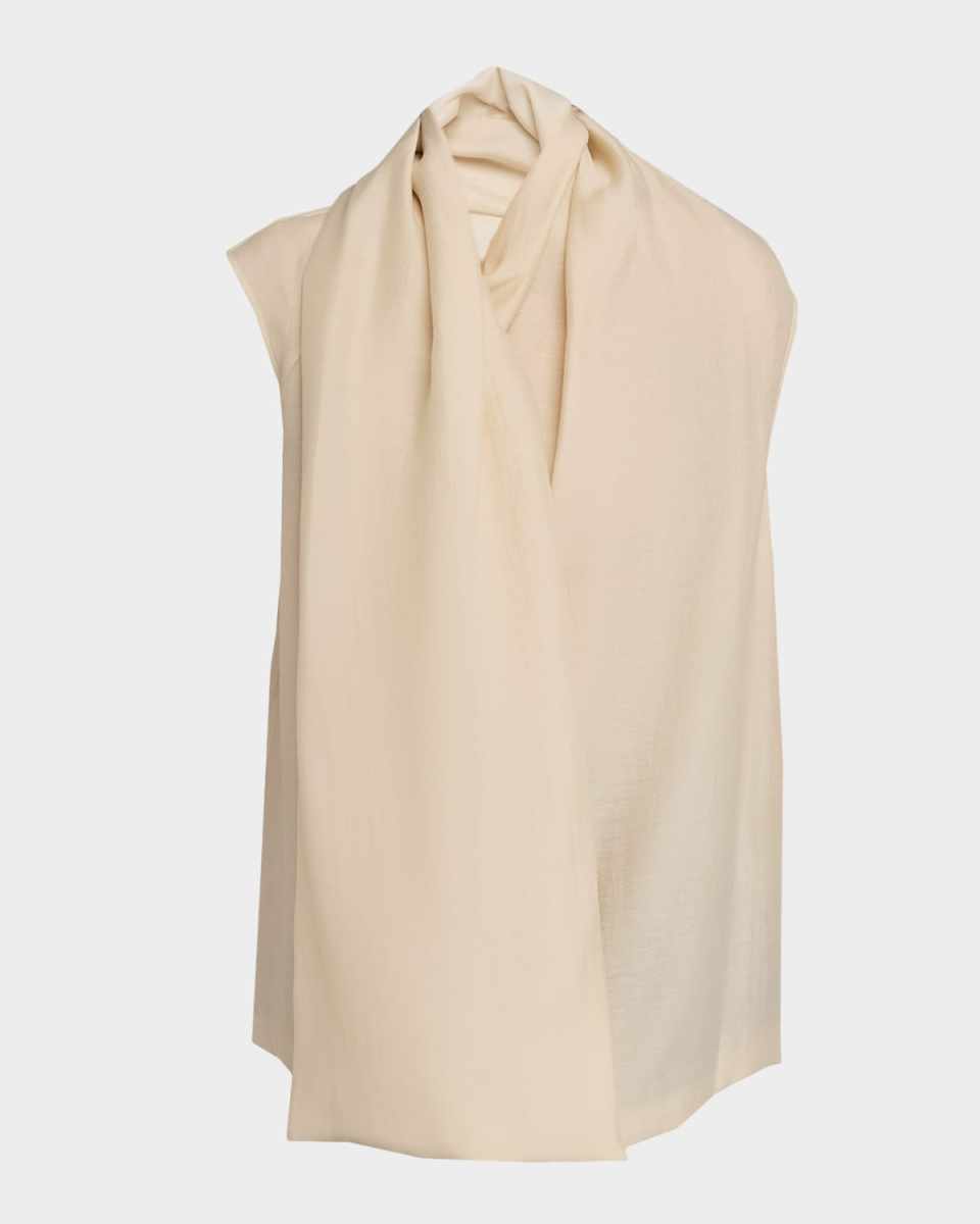 Organza Scarf Blouse